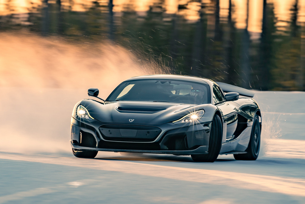 Rimac Nevera cold-weather testing in Sweden
