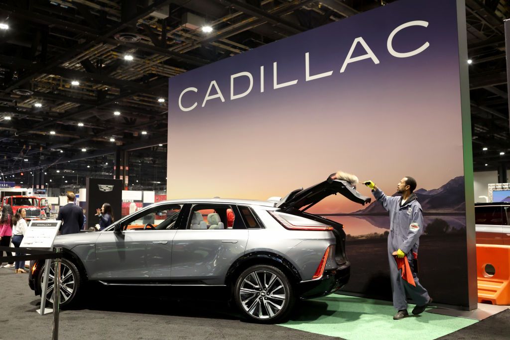 chicago, illinois february 09 cadillac shows off their 2023 lyriq debut edition electric su at the chicago auto show on february 09, 2023 in chicago, illinois the show, which is the nations largest and longest running auto show, opens to the public on february 11 photo by scott olsongetty images