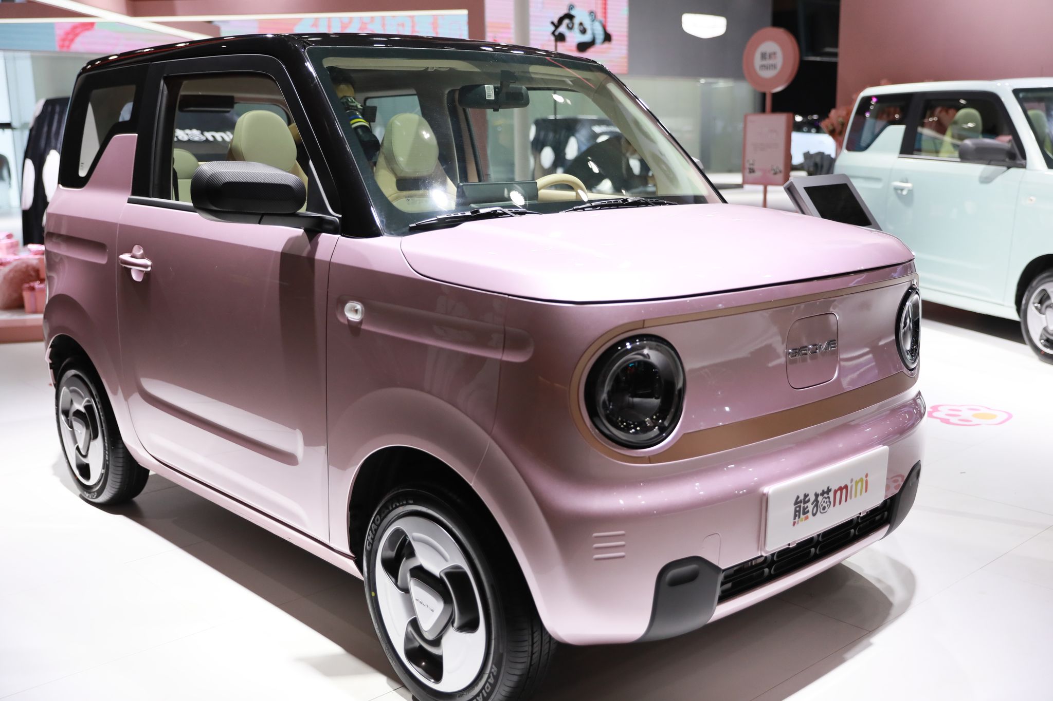 guangzhou, china december 30 a geely panda geome mini ev is on display during the 20th guangzhou international automobile exhibition at canton fair complex on december 30, 2022 in guangzhou, guangdong province of china photo by vcgvcg via getty images